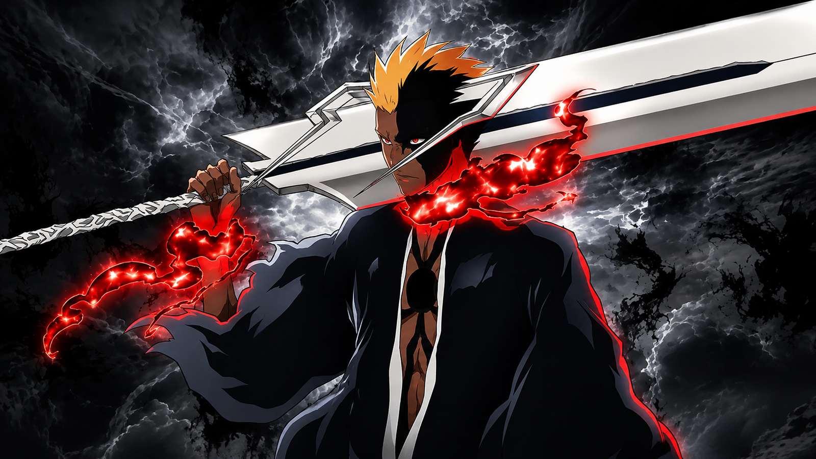 Blood Chains Ichigo nova forma no episódio 45 de Bleach TYBW
