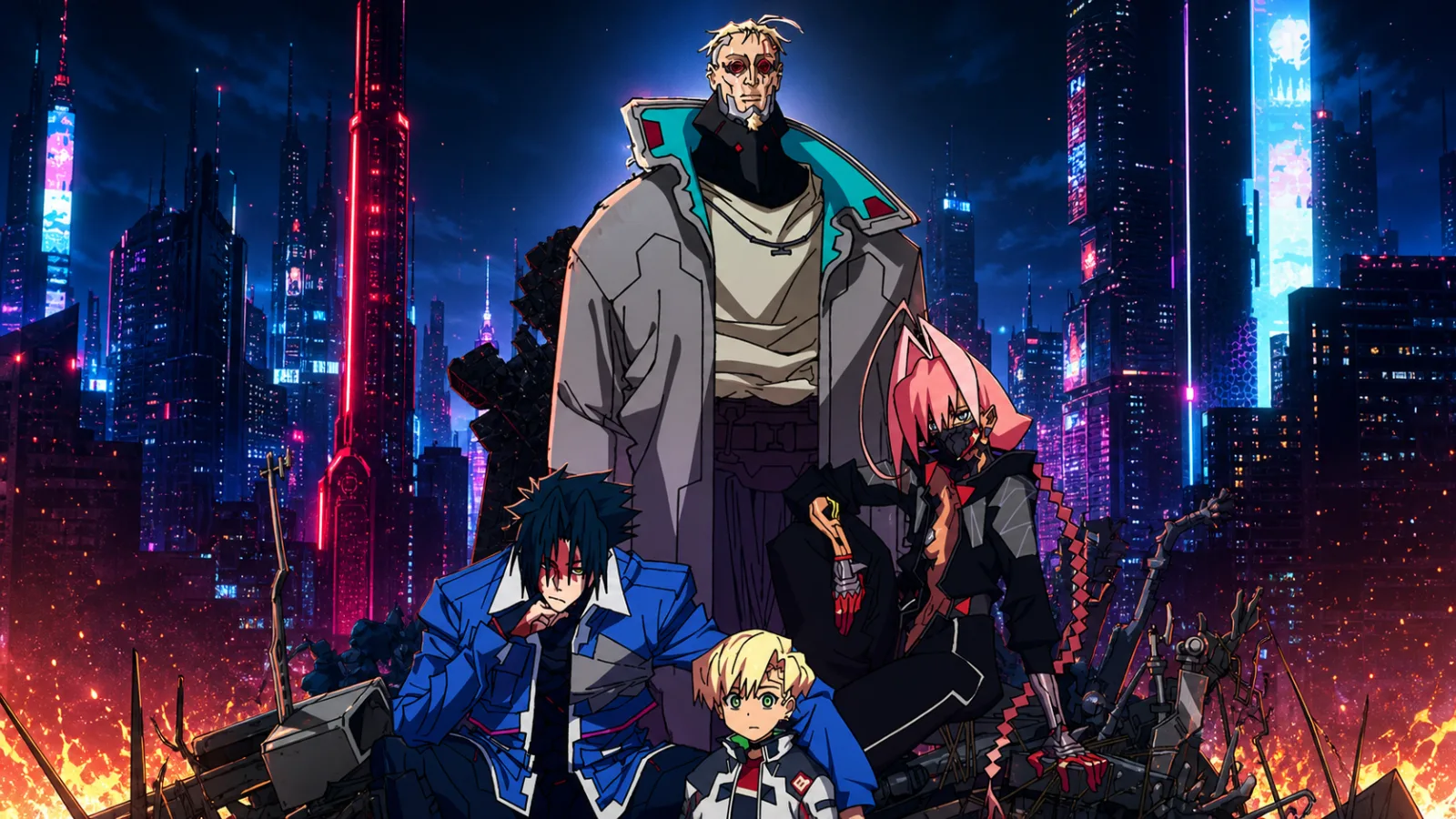 Nova equipe de Cyberpunk Edgerunners 2 em Night City
